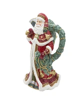 Fitz and Floyd Noel Holiday Santa Pitcher, 12.5-in