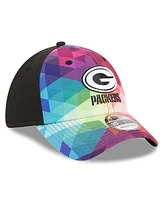 Men's and Women's New Era Multicolor, Black Green Bay Packers 2023 Nfl Crucial Catch 39THIRTY Flex Hat