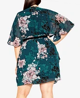 City Chic Women's Jade Blossom Mini Dress