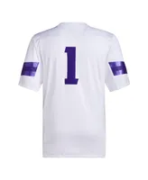 Men's adidas #1 White Washington Huskies Premier Football Jersey