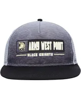 Men's Colosseum Black, Gray Army Black Knights Snapback Hat