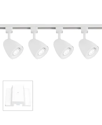Pro Track Ian 4-Head Led Ceiling Track Light Fixture Kit with Floating Canopy Spot