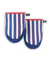 kate spade new york Botanical Stripe Mini Oven Mitt 2-Pack Set, 5.5" x 8"