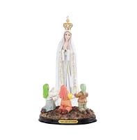 Fc Design 16"H Our Lady of Fatima with Children Prayer Statue Our Lady of The Holy Rosary Fatima Holy Figurine Religious Decoration Home Decor Perfect