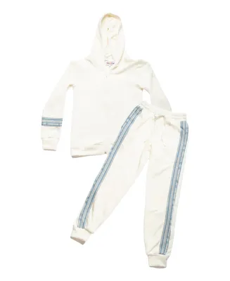 Mixed Up Clothing Little Boys Zip Front Hoodie and Joggers Set