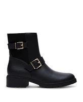 Anne Klein Women's Finna Lug Sole Moto Booties