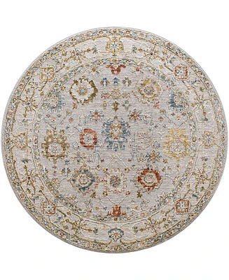 Livabliss Reina Ren-2307 6'7" x 6'7" Round Area Rug