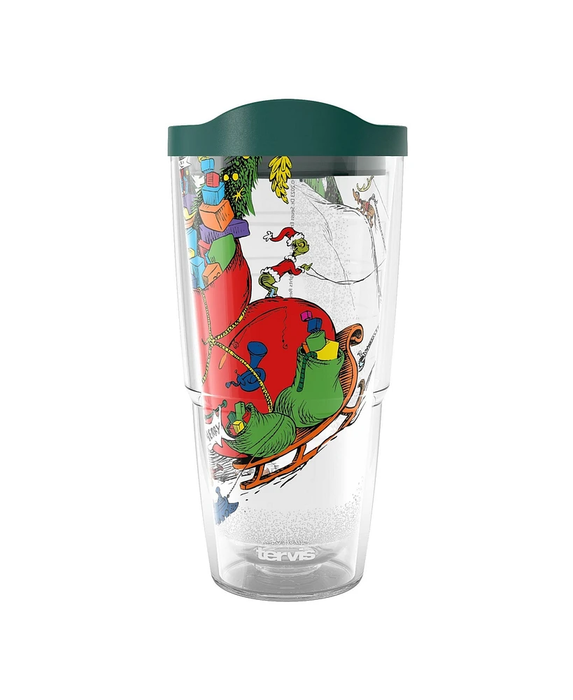 Tervis Tumbler Tervis Dr. Seuss Grinch Who Stole Christmas Holiday All Packed Up Made in Usa Double Walled Insulated Tumbler Travel Cup Keeps Drinks C