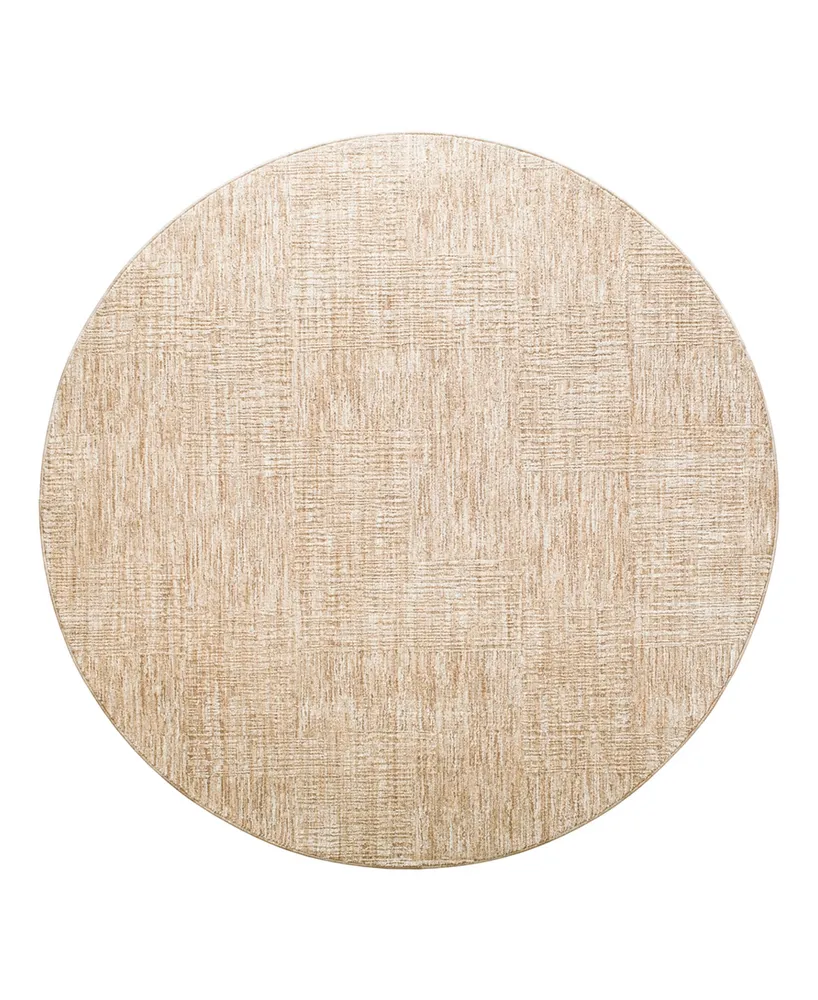 Livabliss Masterpiece High-Low Mpc-2308 5'3" x 5'3" Round Area Rug