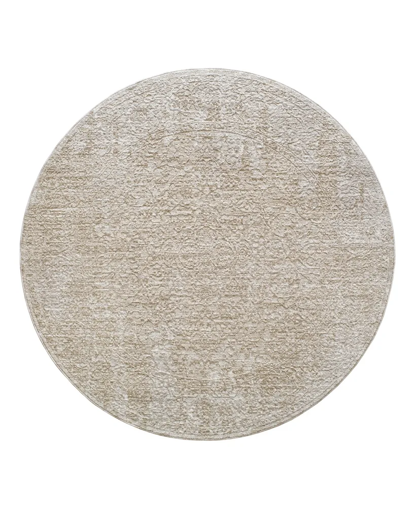 Livabliss Masterpiece High-Low Mpc-2322 7'10" x 7'10" Round Area Rug