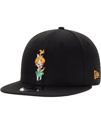 Men's New Era Black The Flintstones Pebbles 9FIFTY Snapback Adjustable Hat