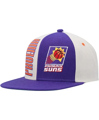 Men's Mitchell & Ness Cream, Purple Phoenix Suns Hardwood Classics Pop Snapback Hat