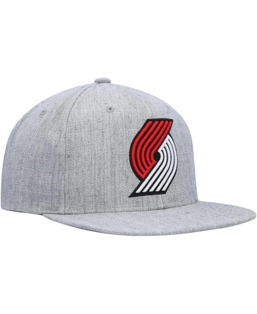 Men's Mitchell & Ness Heather Gray Portland Trail Blazers Hardwood Classics 2.0 Snapback Hat