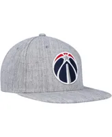 Men's Mitchell & Ness Heather Gray Washington Wizards Hardwood Classics 2.0 Snapback Hat