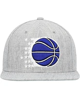 Men's Mitchell & Ness Heather Gray Orlando Magic Hardwood Classics 2.0 Snapback Hat