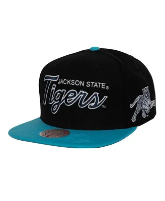 Men's Mitchell & Ness Black Jackson State Tigers Team Script 2.0 Snapback Hat