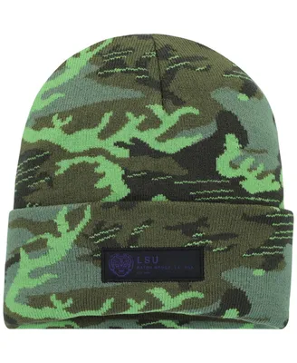 Men's Nike Camo Lsu Tigers Veterans Day Cuffed Knit Hat