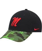 Men's Nike Black, Camo Ole Miss Rebels Veterans Day 2Tone Legacy91 Adjustable Hat