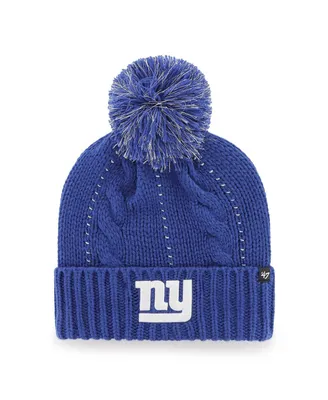 Women's '47 Brand Royal New York Giants Bauble Cuffed Knit Hat with Pom