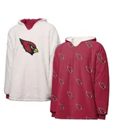 Women's Foco Arizona Cardinals Repeat Print Reversible Hoodeez