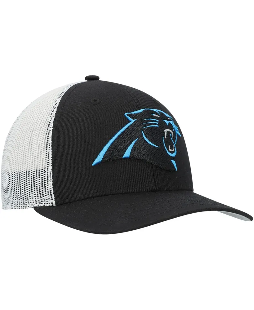 Big Boys and Girls '47 Brand Black, White Carolina Panthers Adjustable Trucker Hat
