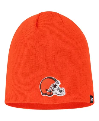 Men's '47 Brand Orange Cleveland Browns Secondary Beanie