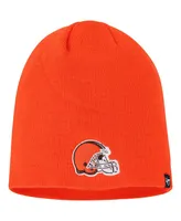 Men's '47 Brand Orange Cleveland Browns Secondary Beanie