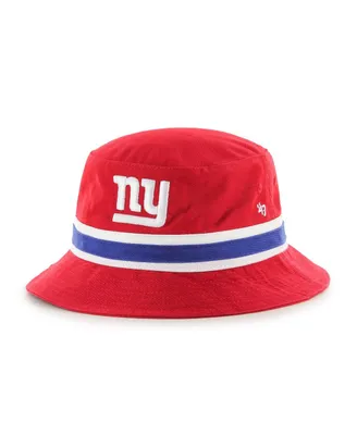 Men's '47 Brand Red New York Giants Striped Bucket Hat