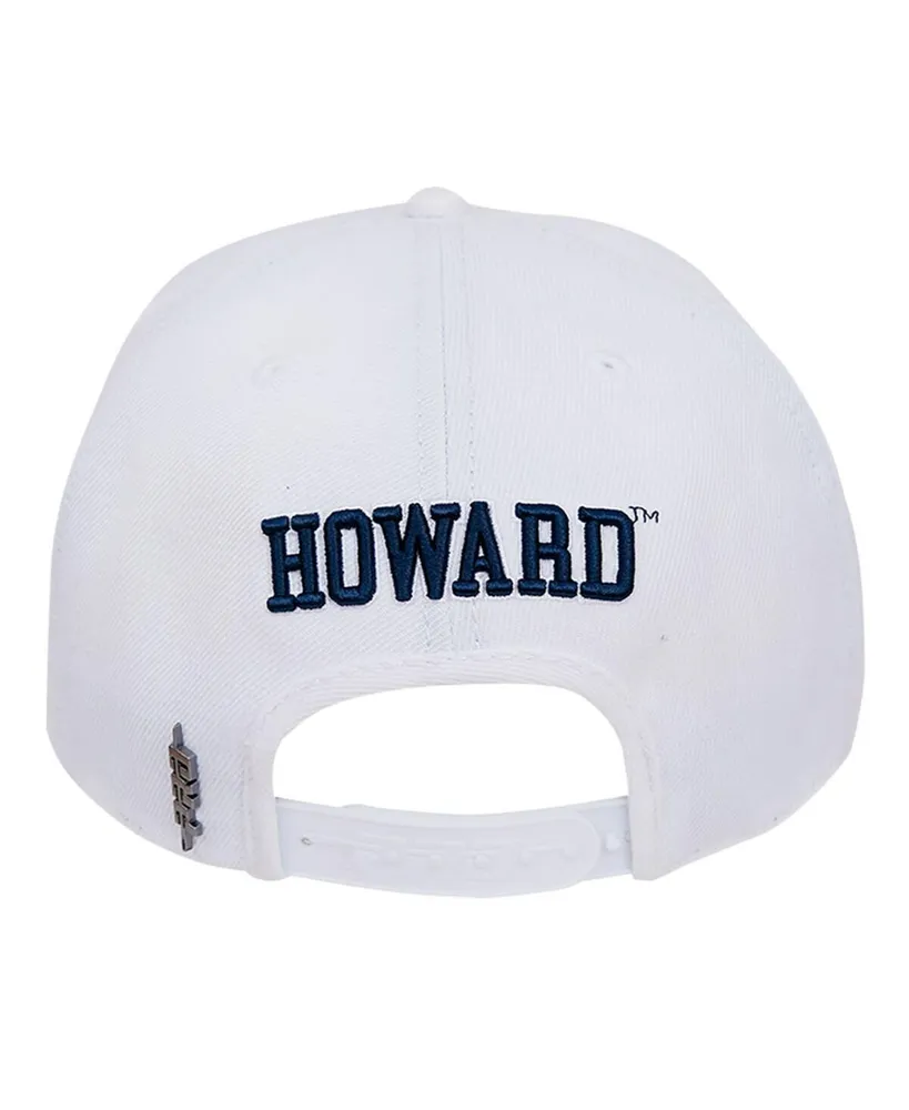 Men's Pro Standard White Howard Bison Mascot Evergreen Wool Snapback Hat