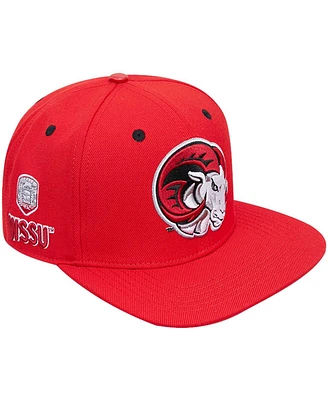 Men's Pro Standard Red Winston Salem Rams Evergreen Mascot Snapback Hat