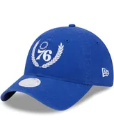 Women's New Era Royal Philadelphia 76ers Leaves 9TWENTY Adjustable Hat