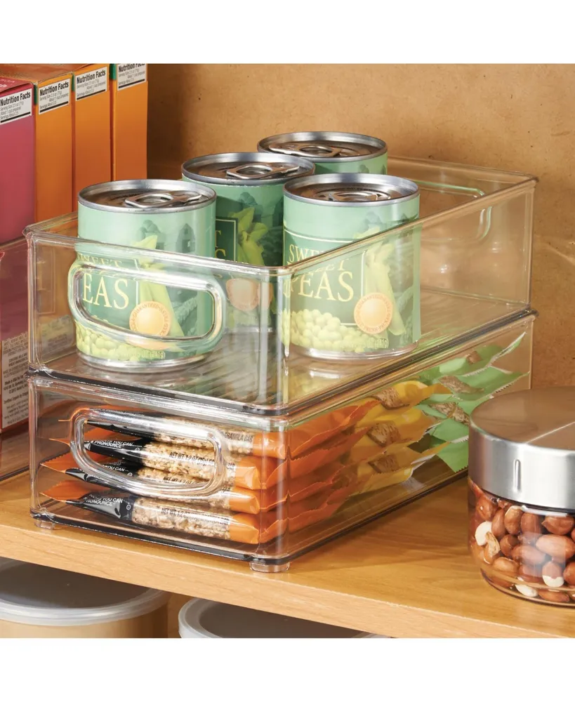 MDesign Plastic Stackable Kitchen Organizer Storage Bin