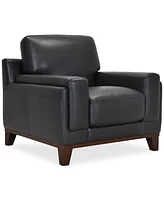 Jeddo 41" Leather Chair, Created for Macy's