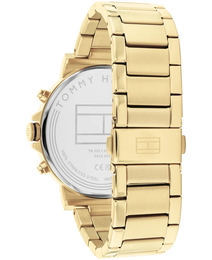 Tommy Hilfiger Men's Multifunction Gold-Tone Stainless Steel Watch 43mm