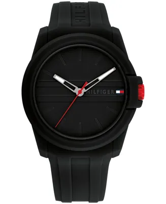 Tommy Hilfiger Men's Quartz Silicone Watch 44mm