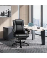 Vinsetto High-Back Extra Cushioned Office Chair with Adjustable Height & Wheels