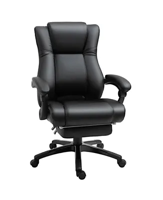 Vinsetto High-Back Extra Cushioned Office Chair with Adjustable Height & Wheels