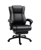 Vinsetto High-Back Extra Cushioned Office Chair with Adjustable Height & Wheels