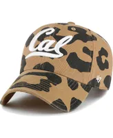 Women's '47 Brand Cal Bears Rosette Leopard Clean Up Adjustable Hat