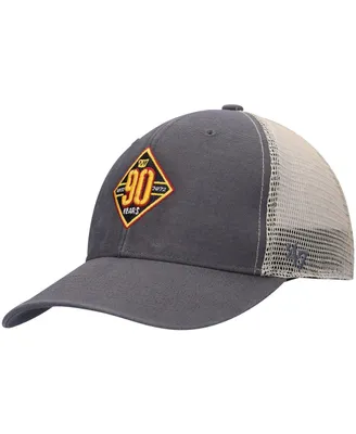 Men's '47 Brand Charcoal, Natural Washington Commanders 90th Season Mvp Trucker Snapback Hat
