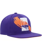 Men's Mitchell & Ness Purple Phoenix Suns Paint By Numbers Snapback Hat