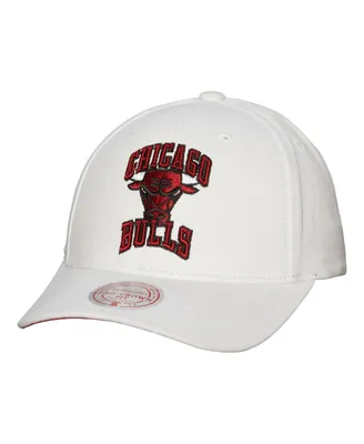 Men's Mitchell & Ness White Chicago Bulls Hardwood Classics All In Retro Snapback Hat