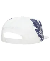 Men's Mitchell & Ness White Toronto Maple Leafs In Your Face Deadstock Snapback Hat