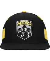 Men's Mitchell & Ness Black Columbus Crew Jersey Hook Snapback Hat