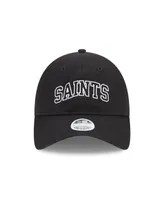 Women's New Era Black New Orleans Saints Collegiate 9TWENTY Adjustable Hat
