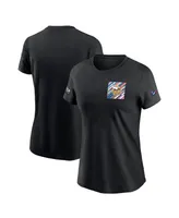 Women's Nike Black Minnesota Vikings 2023 Nfl Crucial Catch Sideline Tri-Blend T-shirt
