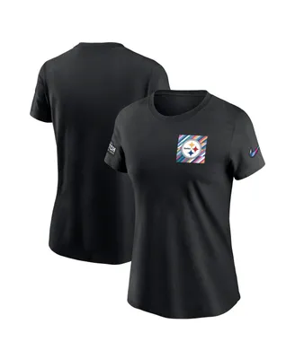 Women's Nike Black Pittsburgh Steelers 2023 Nfl Crucial Catch Sideline Tri-Blend T-shirt