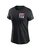 Women's Nike Black Tampa Bay Buccaneers 2023 Nfl Crucial Catch Sideline Tri-Blend T-shirt