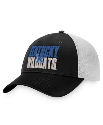 Men's Majestic Black Kentucky Wildcats Stockpile Trucker Adjustable Hat