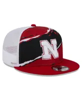Men's New Era Scarlet Nebraska Huskers Tear Trucker 9FIFTY Snapback Hat